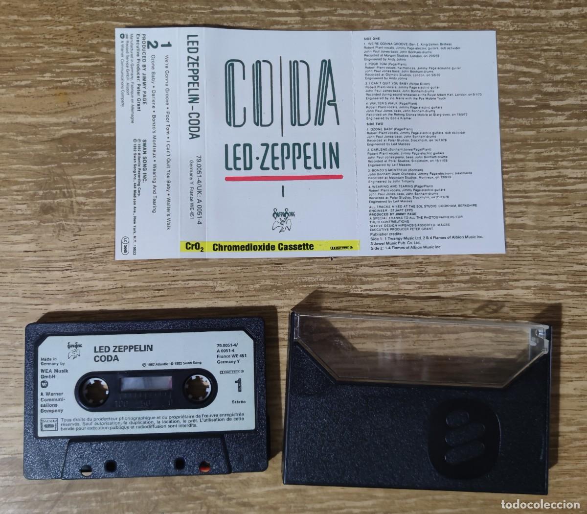 Casetes antiguos: Cassette Led Zeppelin - Coda (1982) - Foto 2
