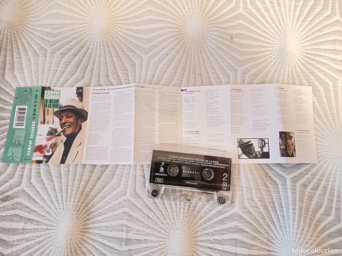 Casetes antiguos: Compay Segundo &ndash; Lo Mejor De La Vida. Espa&ntilde;a, 1998 - Foto 2