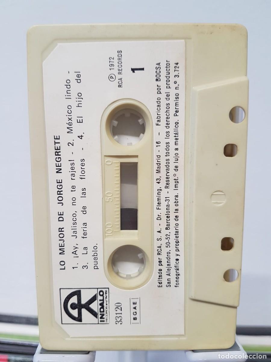 Casetes antiguos: Lo Mejor de Jorge Negrete (Cassette) - Foto 5