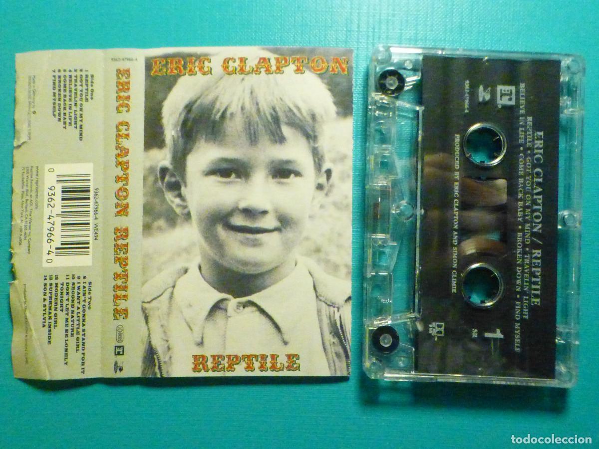 Casetes antiguos: ✔ Cinta de Cassette - Eric Clapton - Reptile - Warner - A&ntilde;o 2001 - Foto 1