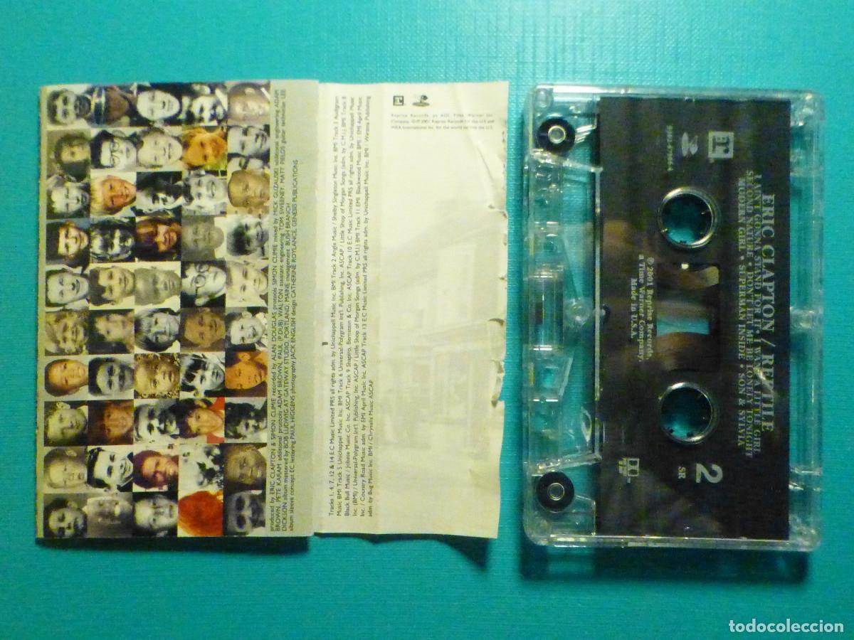 Casetes antiguos: ✔ Cinta de Cassette - Eric Clapton - Reptile - Warner - A&ntilde;o 2001 - Foto 2