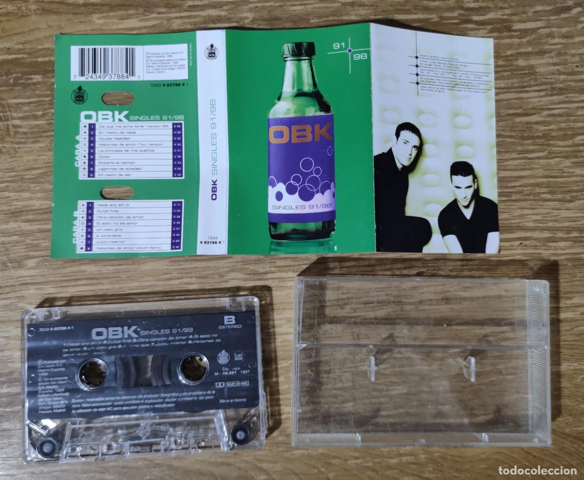 Casetes antiguos: Cassette OBK - Singles 91/98 (1998) - Foto 2