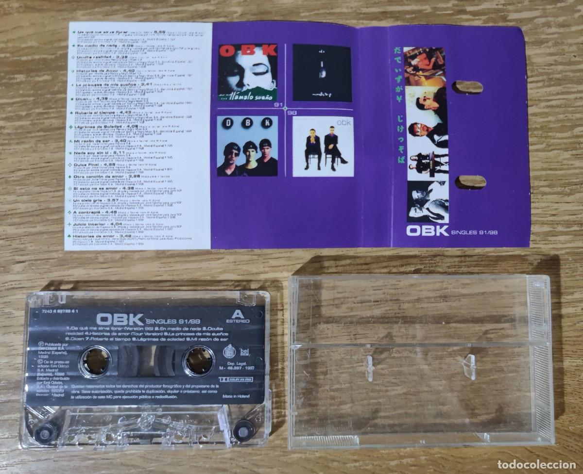 Casetes antiguos: Cassette OBK - Singles 91/98 (1998) - Foto 3