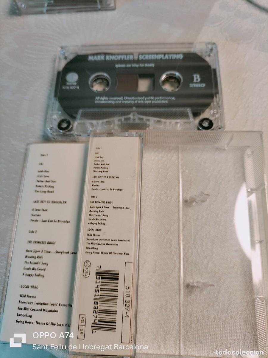 Casetes antiguos: RAR CASSETTE. MARK KNOPFLER. DIRE STRAITS. SCREENPLAYING - Foto 2