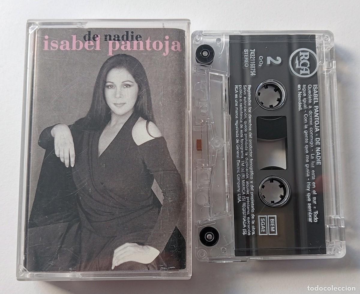 Casetes antiguos: CASSETTE ISABEL PANTOJA - DE NADIE - Foto 1