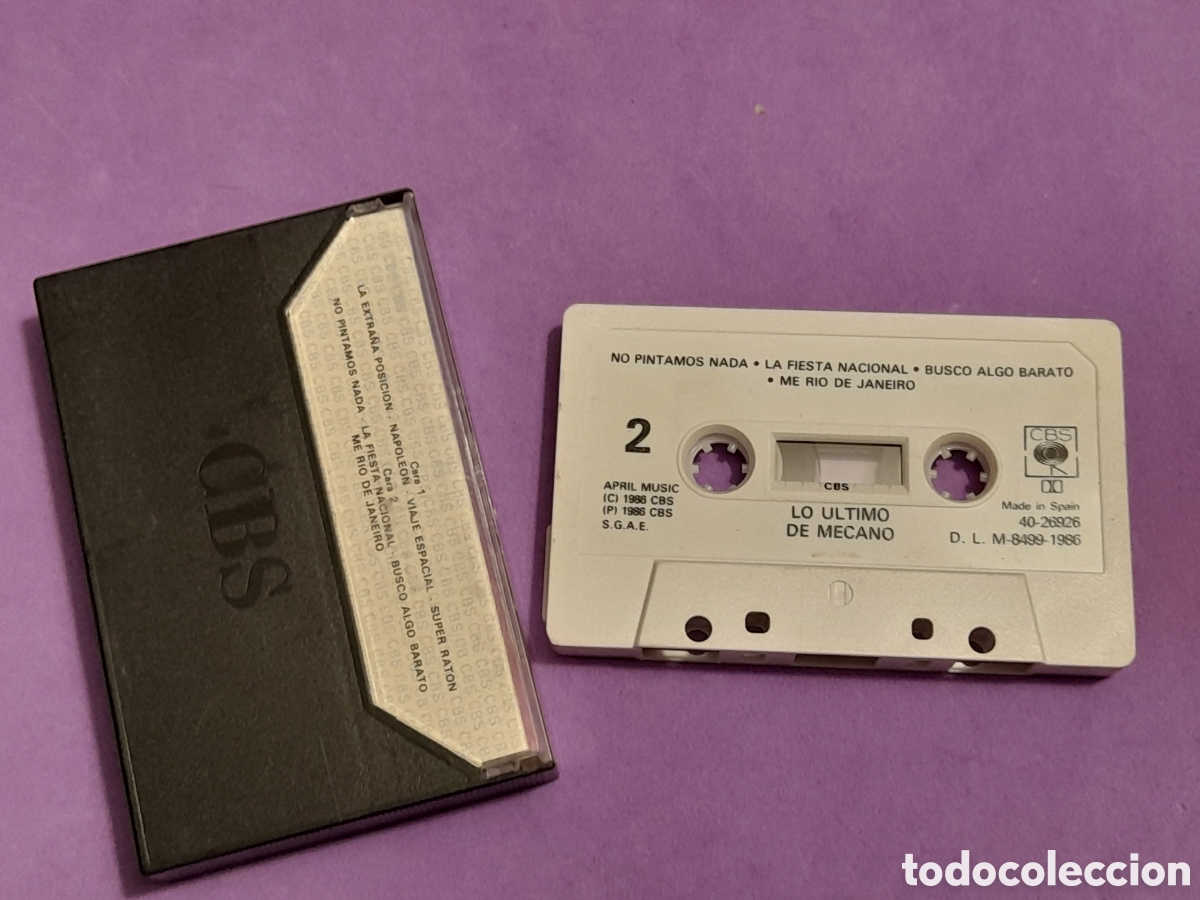 Casetes antiguos: Cinta de casette lo &uacute;ltimo de Mecano - Foto 2