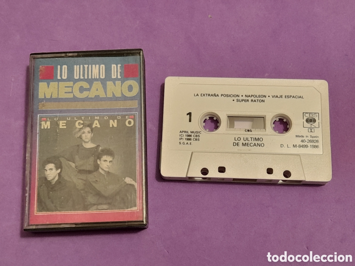 Casetes antiguos: Cinta de casette lo &uacute;ltimo de Mecano - Foto 1