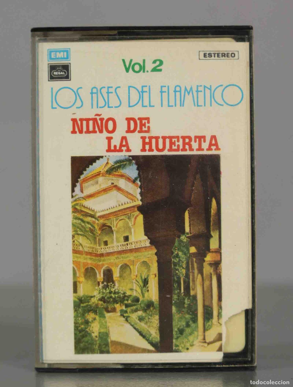 Casetes antiguos: CASSETTE. Vol.2 ESTEREO LOS ASES DEL FLAMENCO NI&Ntilde;O DE LA HUERTA