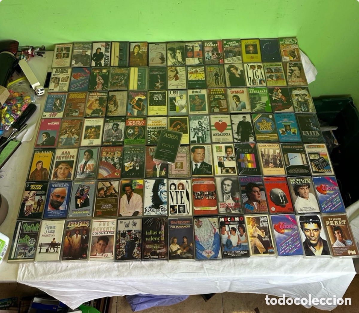 Casetes antiguos: Gran lote de 90 cintas cassette originales m&uacute;sica variada a&ntilde;os 70 80 y 90 colecci&oacute;n completa.