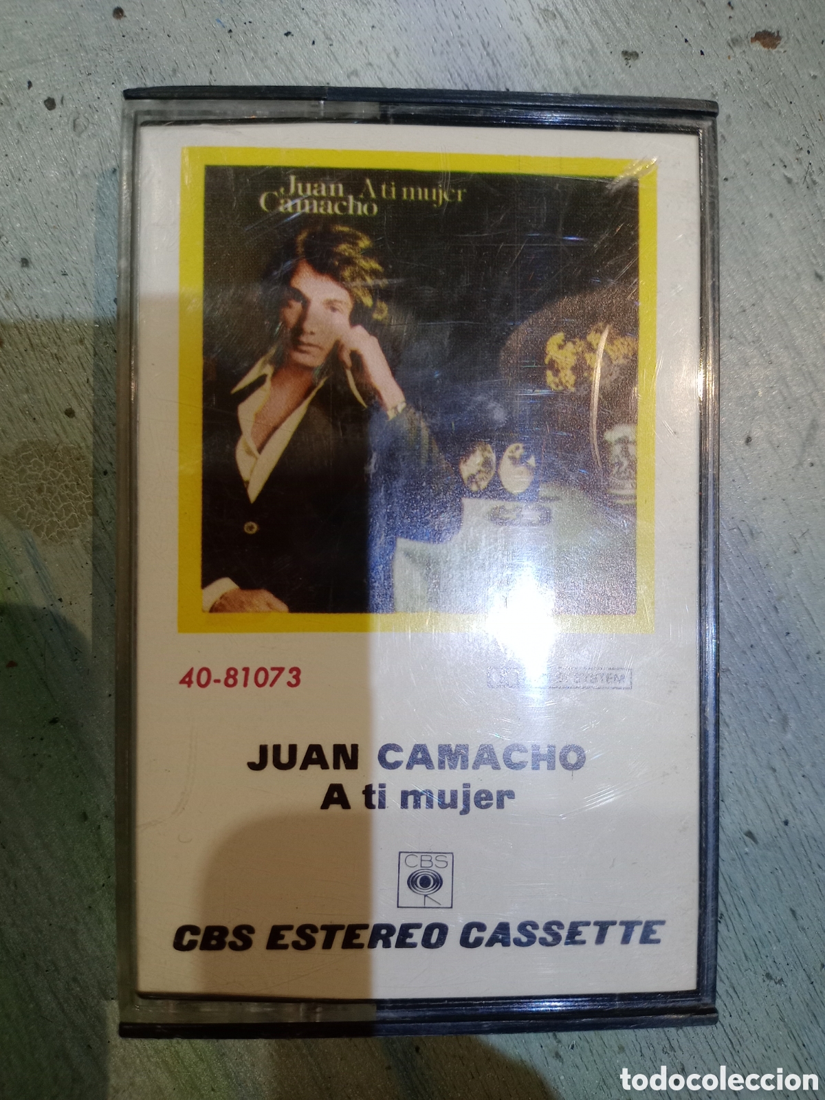 Casetes antiguos: Juan Camacho &lrm;&ndash; A Ti Mujer - CASETE CBS 1975 - MELODICA POP 70'S - SIN APENAS USO