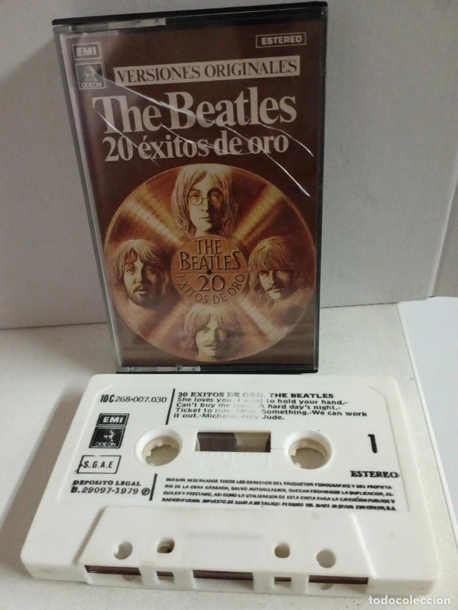 Casetes antiguos: RAR CASSETTE. THE BEATLES. 20 &Eacute;XITOS DE ORO. EMI ODEON. - Foto 1