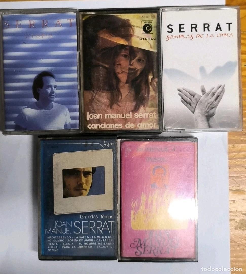 Casetes antiguos: Cassette-joan Manuel Serrat 5 Unidades