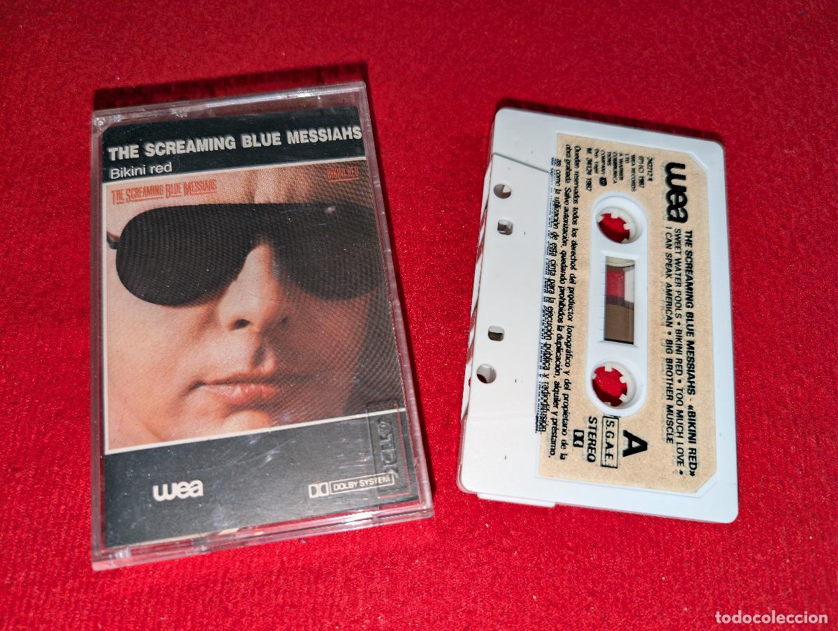 Casetes antiguos: THE SCREAMING BLUE MESSIAHS Bikini red K7 CASSETTE 1987 WEA ESPA&Ntilde;A SPAIN