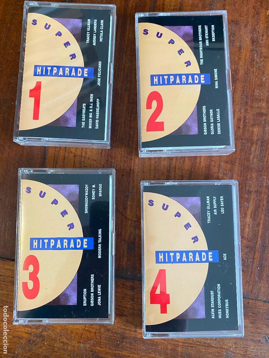Cassetes antigas: super hitparade 4 mc box casete