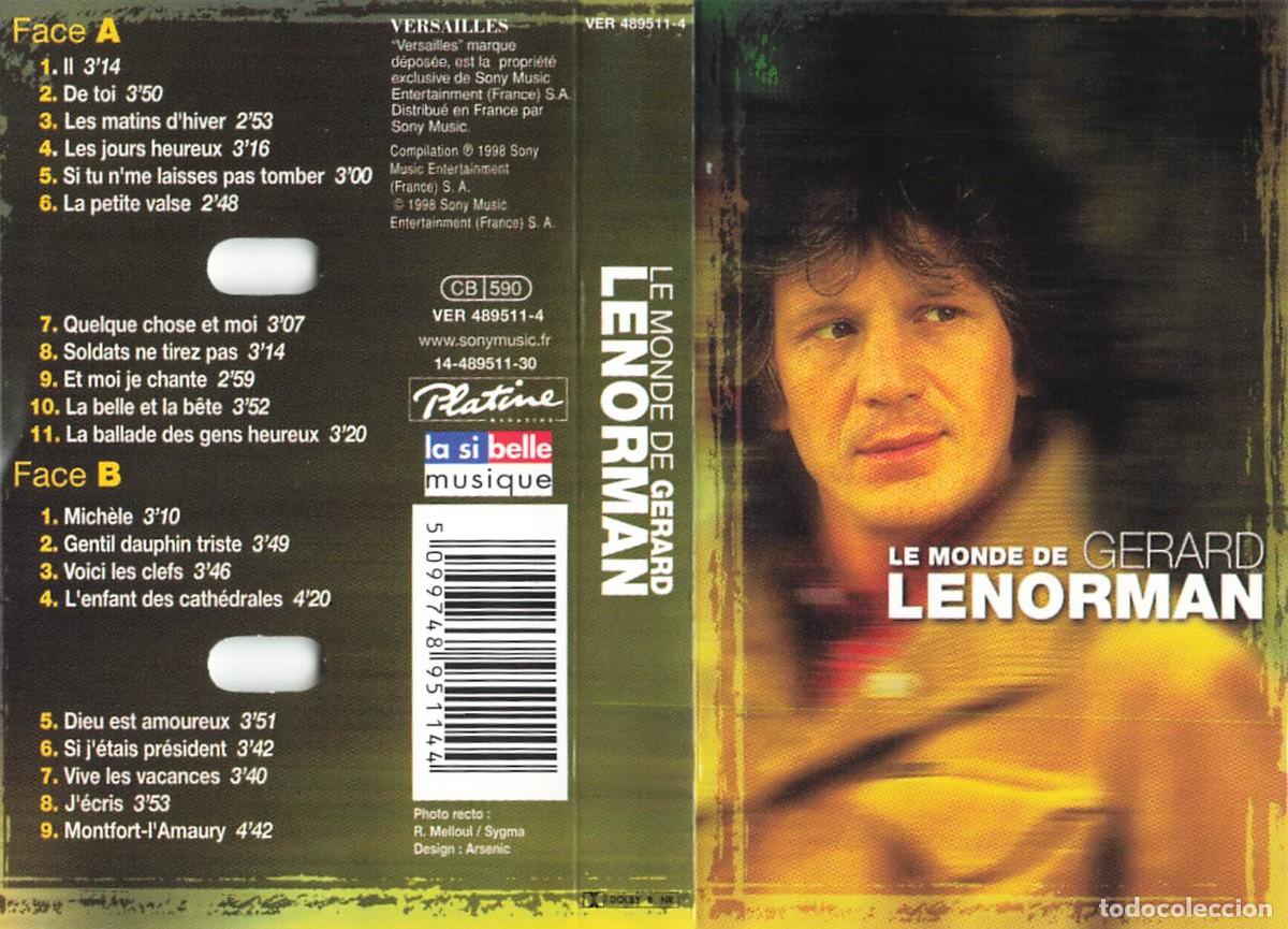 Casetes antiguos: Gerard Lenorman &ndash; Le Monde De Gerard Lenorman (Cassette) - Foto 1