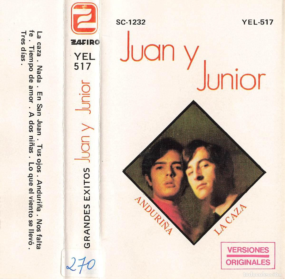 Casetes antiguos: Juan y Junior - Grandes &Eacute;xitos (Cassette) - Foto 2