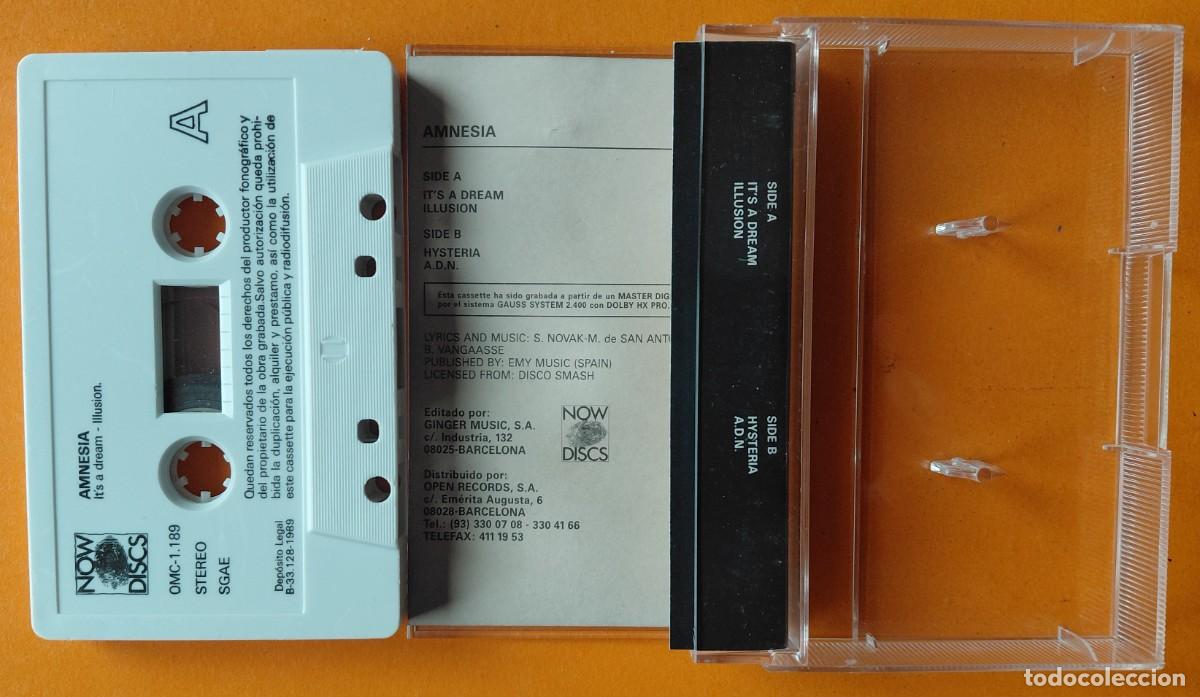 Casetes antiguos: AMNESIA 2 OPEN RECORDS 1989 ELECTRONIC - Foto 3
