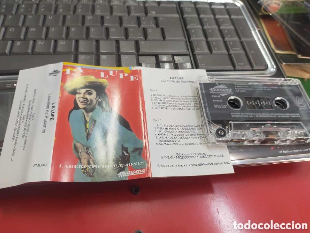 Casetes antiguos: La Lupe casete laberinto de pasiones 1992
