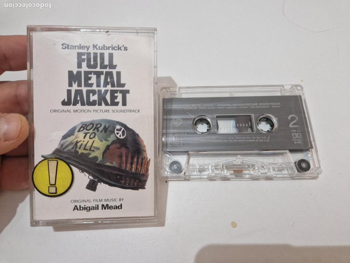 Casetes antiguos: antiguo cassette casete cinta BSO full metal jacket chaqueta metalica pelicola banda sonora 1987