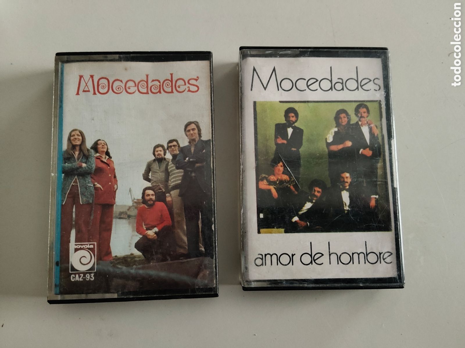 Casetes antiguos: Lote 2 casete Mocedades Amor de hombre 1974 Zafiro 1982 CBS