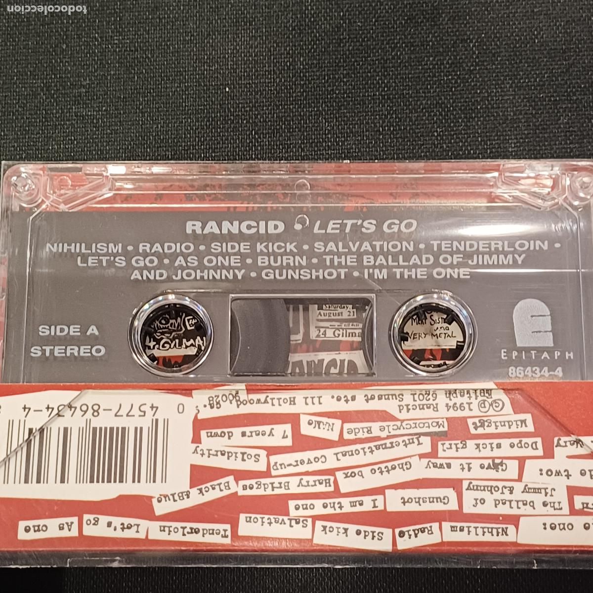 Casetes antiguos: RANCID/LETS GO/CASETE PUNK. - Foto 2