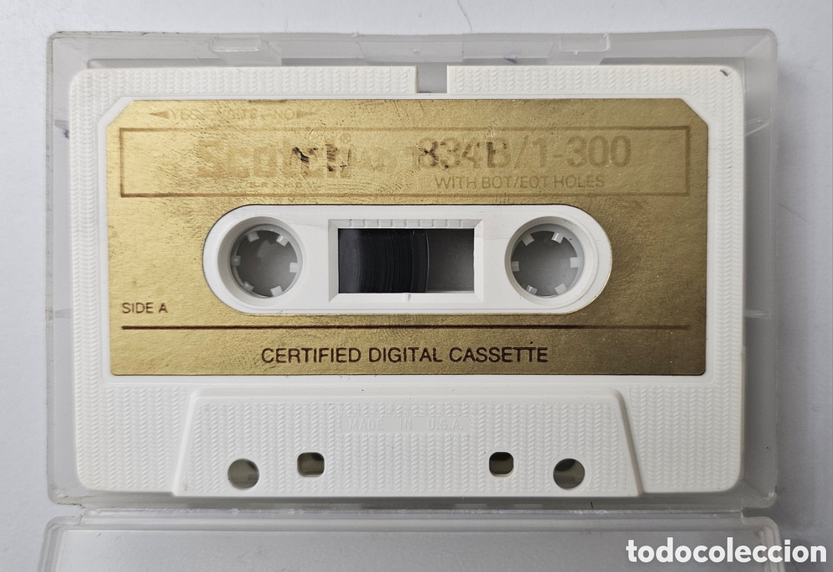 Casetes antiguos: CERTIFIED DIGITAL CASSETTE SCOTCH 834B/1-300 With Bot/Eot Holes VERY RARE