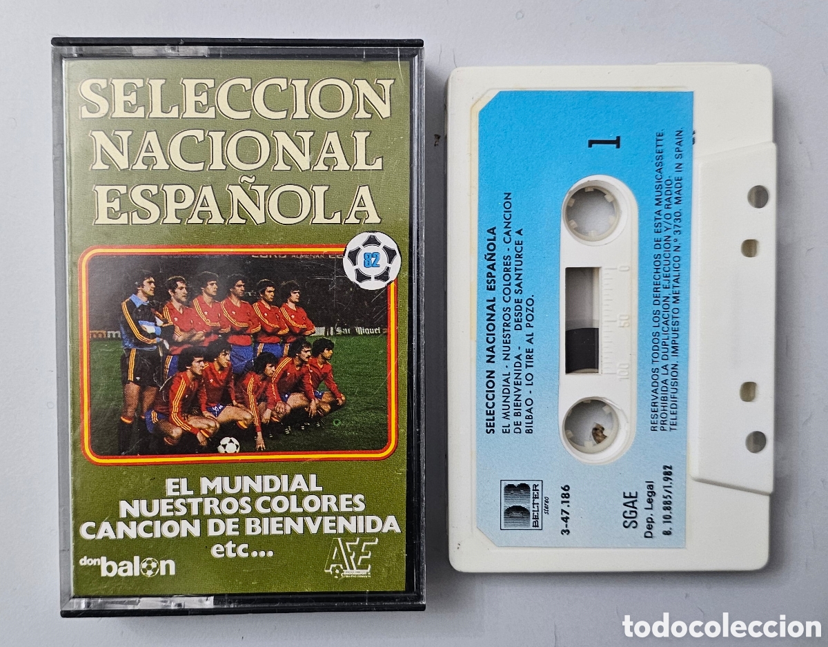 Casetes antiguos: CASSETTE SELECCI&Oacute;N NACIONAL ESPA&Ntilde;OLA (Espa&ntilde;a - Belter/Don Balon - 1982) MUY RARA ESCASISIMA