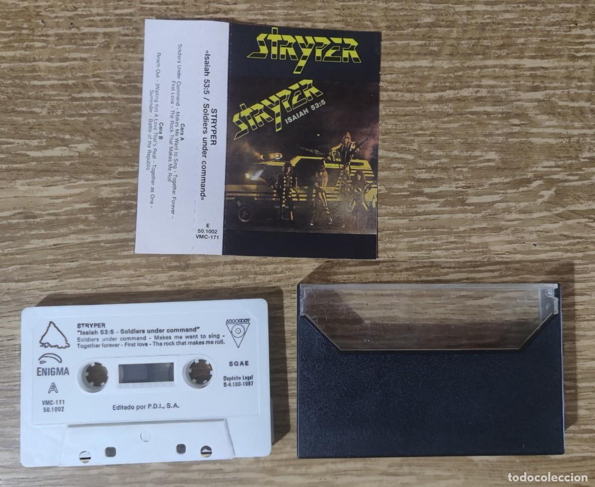 Casetes antiguos: Cassette Stryper - Soldiers Under Command (1987) ed. espa&ntilde;ola - Foto 2