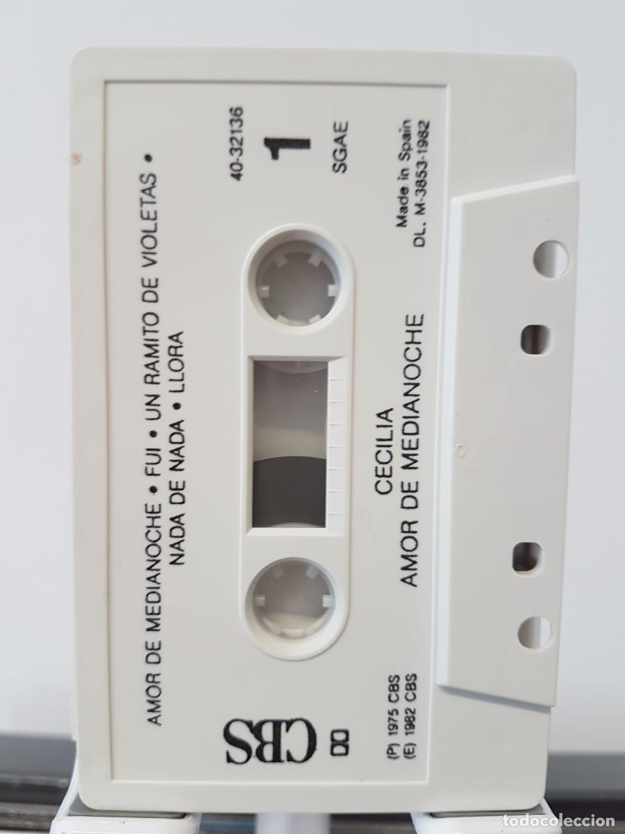 Casetes antiguos: Cecilia - Amor de Medianoche (Cassette) - Foto 3