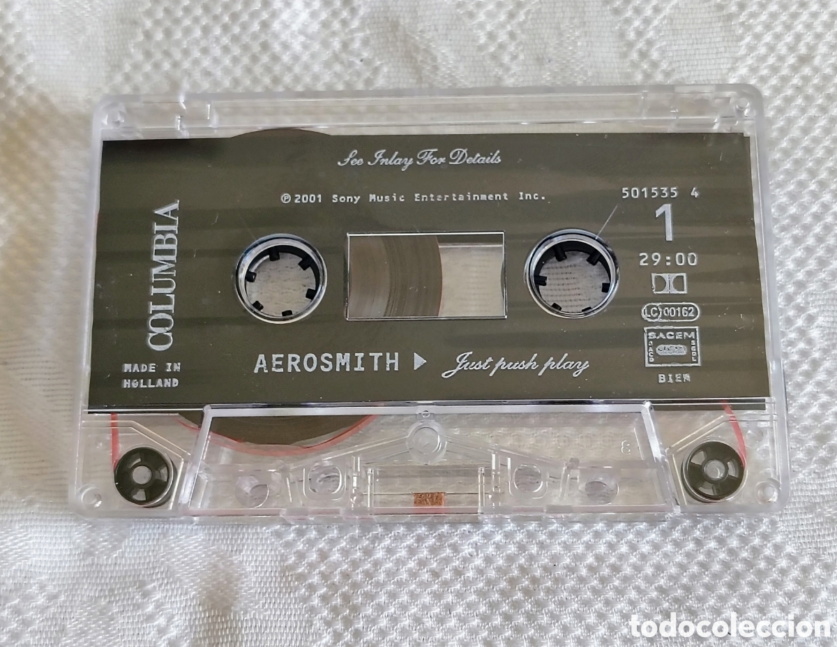Casetes antiguos: Casete - Aerosmith *Just Push Play* 2001 - Foto 5