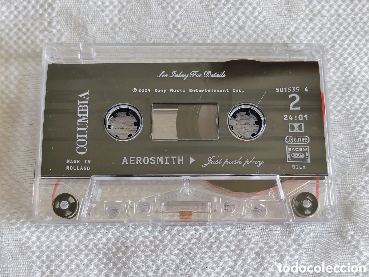 Casetes antiguos: Casete - Aerosmith *Just Push Play* 2001 - Foto 6
