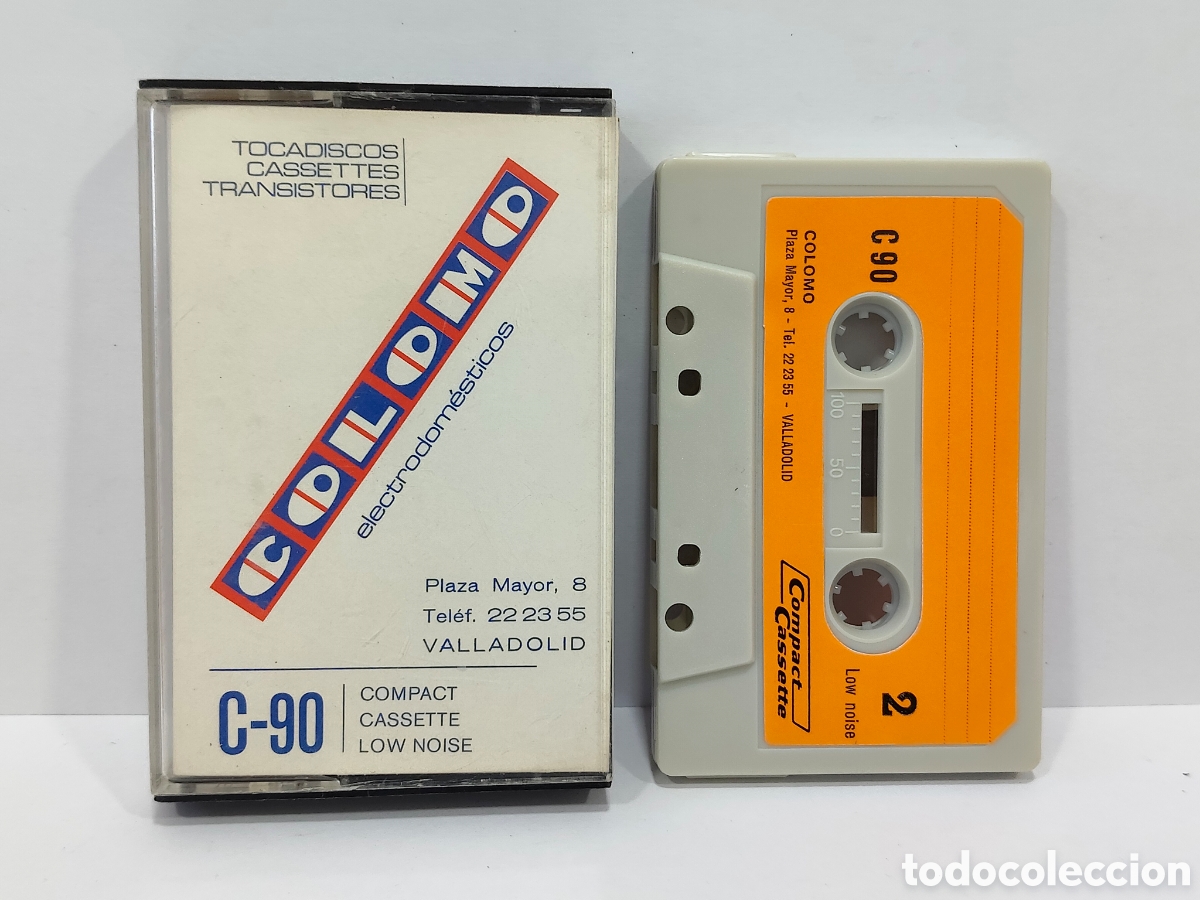 Casetes antiguos: CINTA CASSETTE COLOMO C-90 TIENDA TOCADISCOS CASSETTES Y TRANSISTORES VALLADOLID