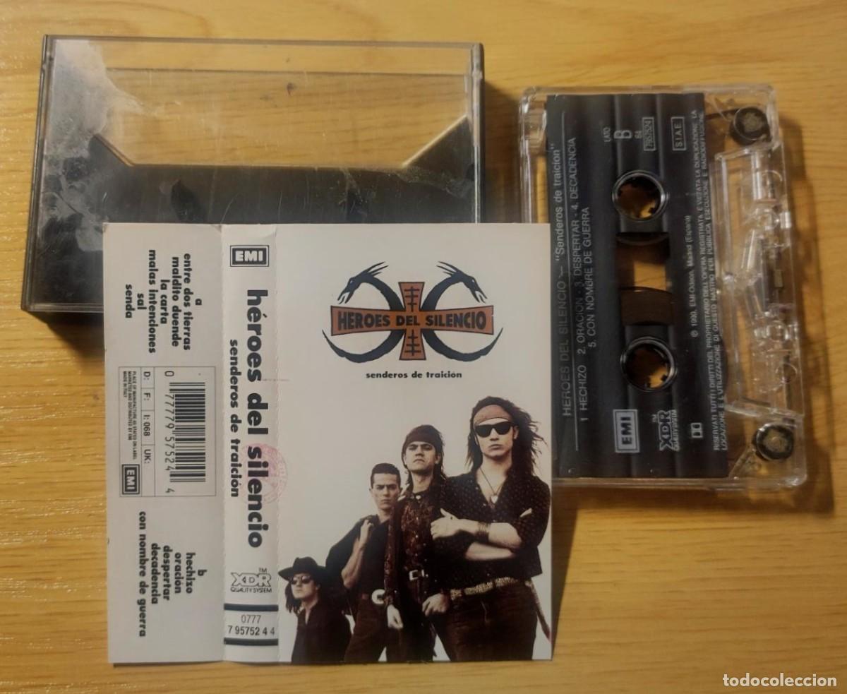 Casetes antiguos: H&eacute;roes del Silencio- Senderos de traici&oacute;n- Cinta Casete Edicion Espa&ntilde;ola EMI 1990
