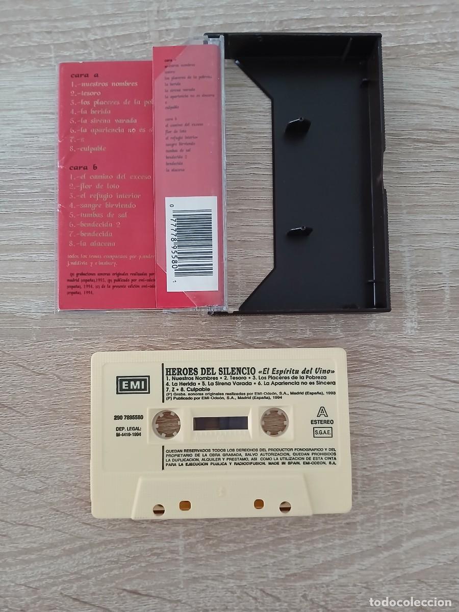 Casetes antiguos: H&Eacute;ROES DEL SILENCIO - EL ESP&Iacute;RITU DEL VINO - 1994 - Foto 2