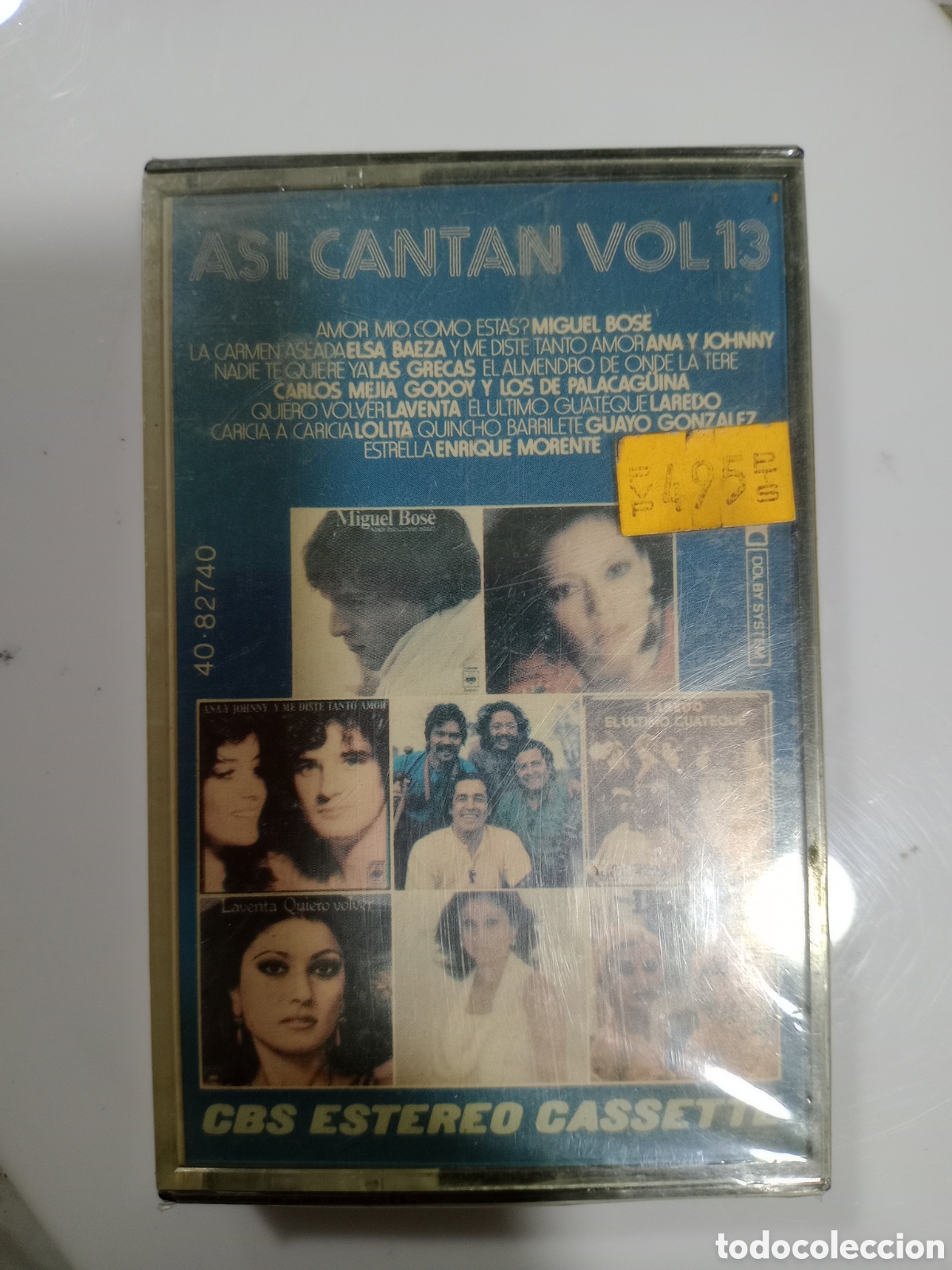 Casetes antiguos: ASI CANTAN VOL 13 - CASETE CBS - MIGUEL BOSE, LAS GRECAS, ANA Y JOHNNY, ENRIQUE MORENTE ETC