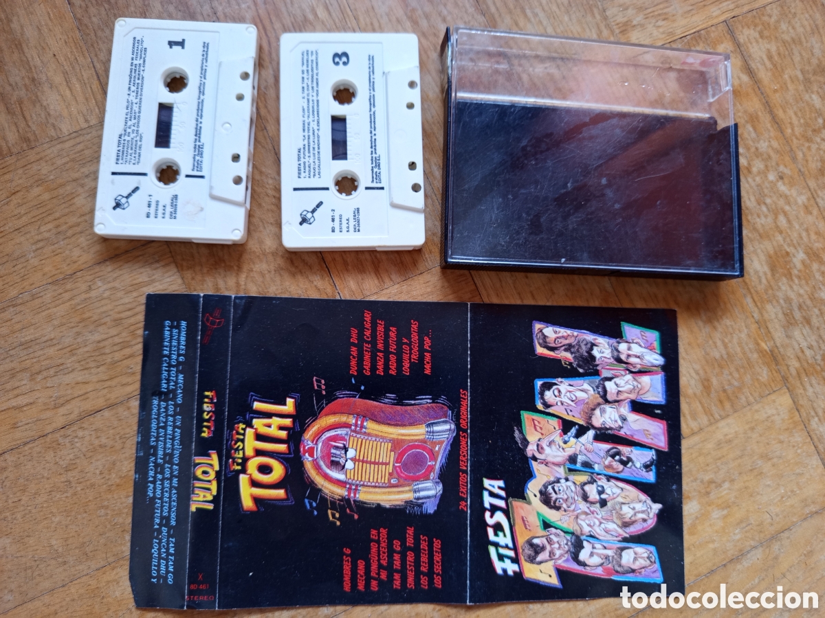 Casetes antiguos: Casete Fiesta Total 24 &Eacute;xitos Originales