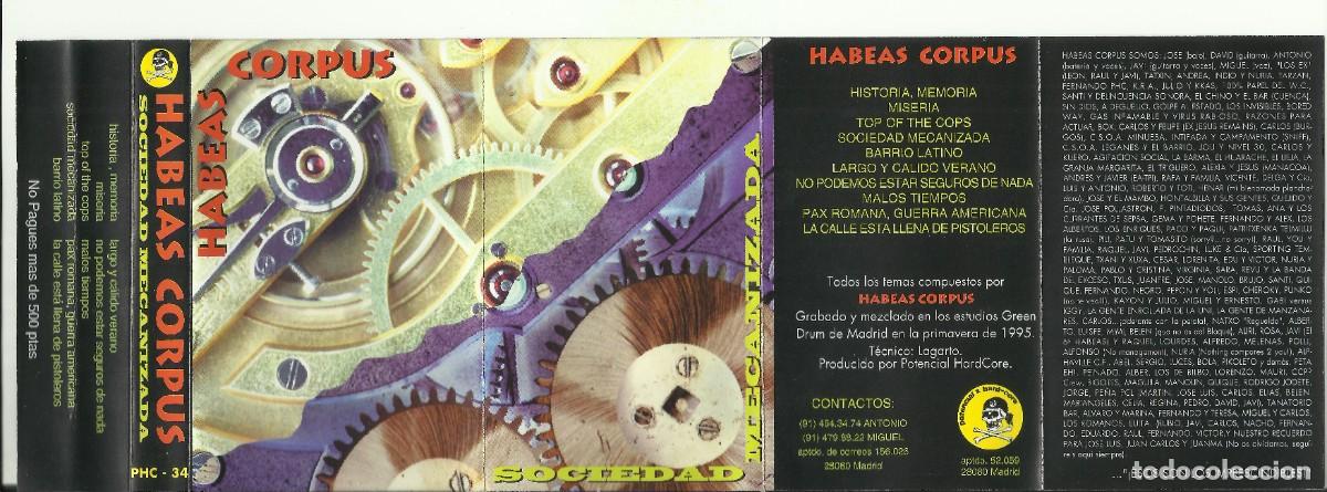 Casetes antiguos: HABEAS CORPUS 1995 ,,,, - Foto 2