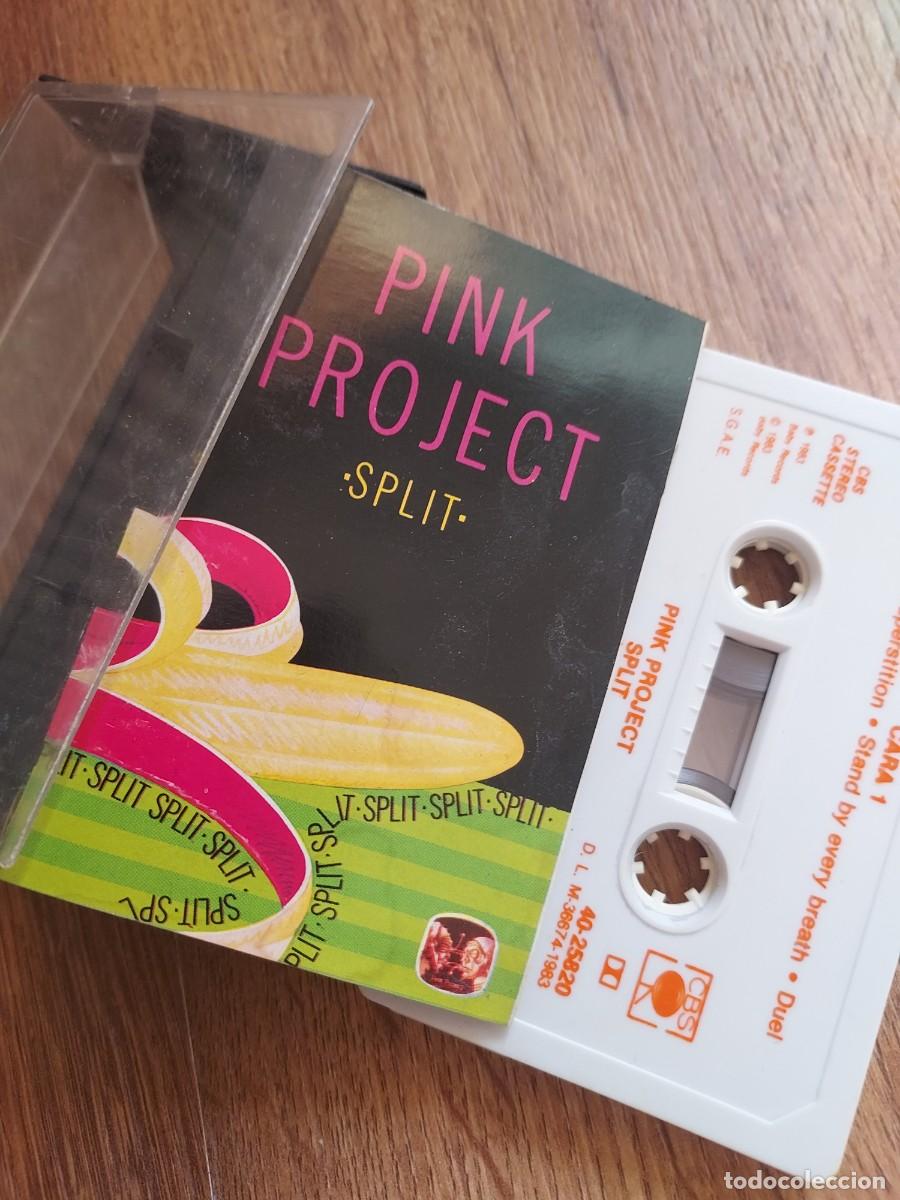 Casetes antiguos: Pink project split original tecno pop techno synth - Foto 1
