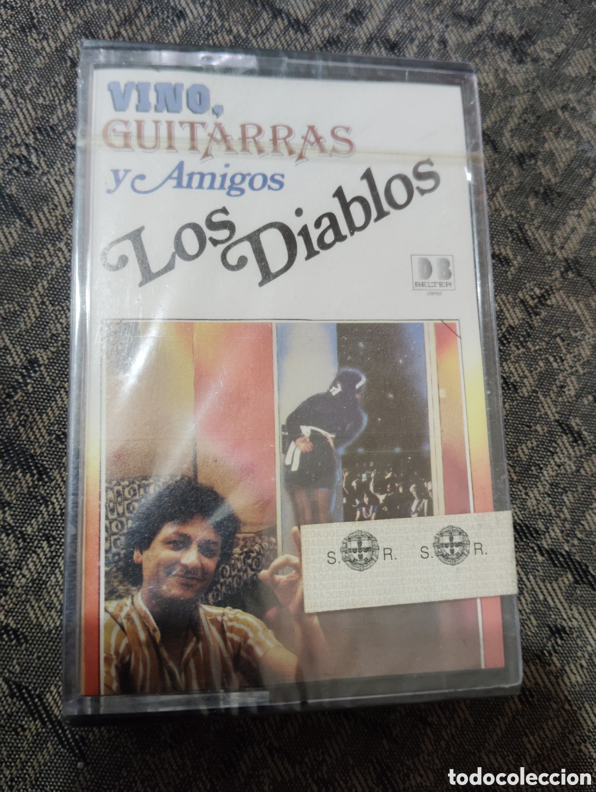 Casetes antiguos: LOS DIABLOS - VINO , GUITARRAS Y AMIGOS , 1983 / CASETE NUEVA Y PRECINTADA.