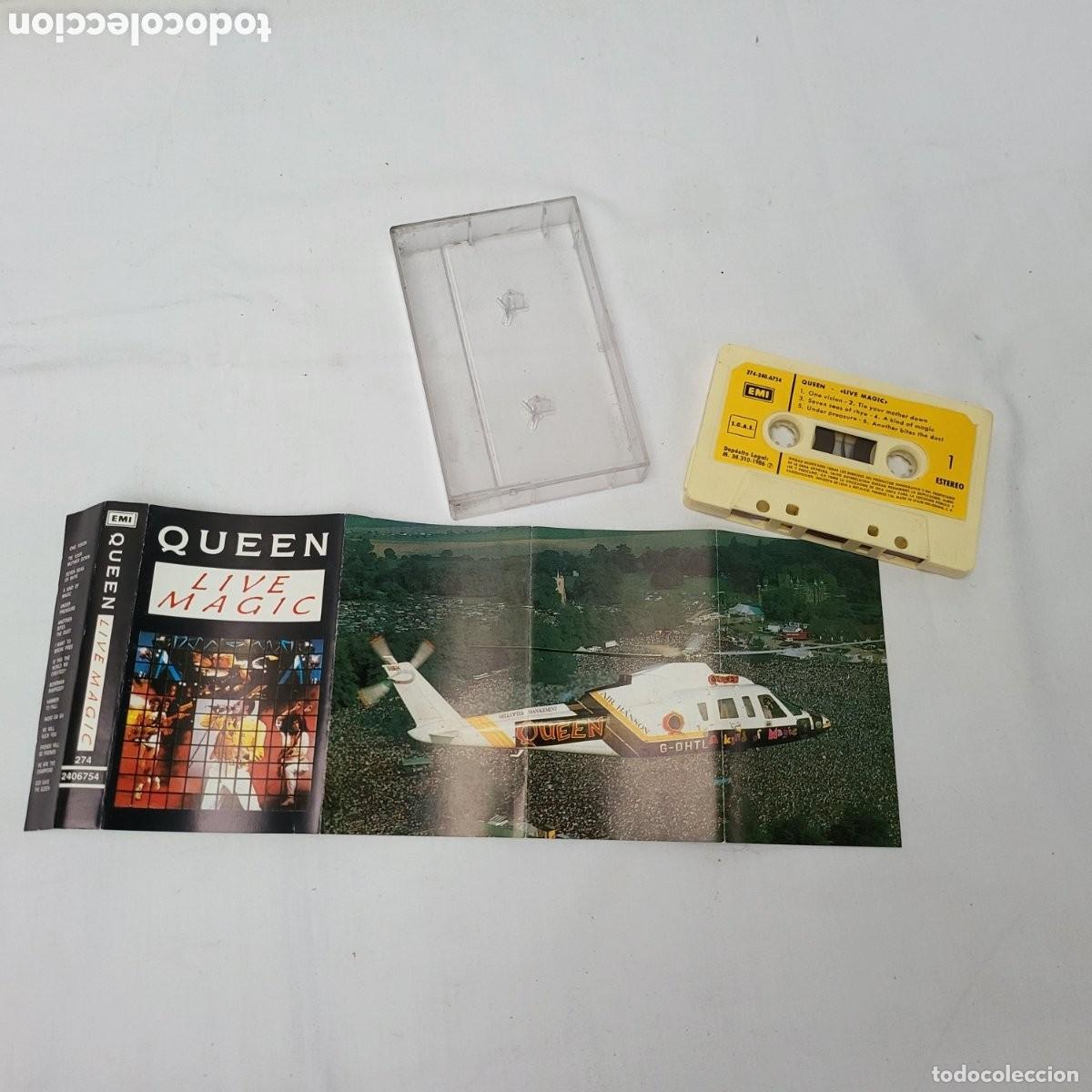 Casetes antiguos: Casete Queen, Live Magic, EMI Odeon, 1986 - Foto 2