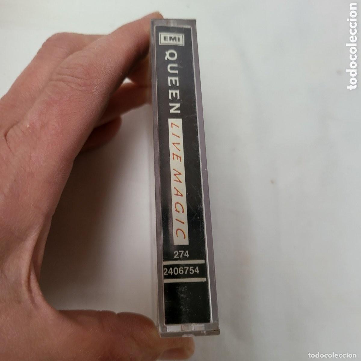 Casetes antiguos: Casete Queen, Live Magic, EMI Odeon, 1986 - Foto 4
