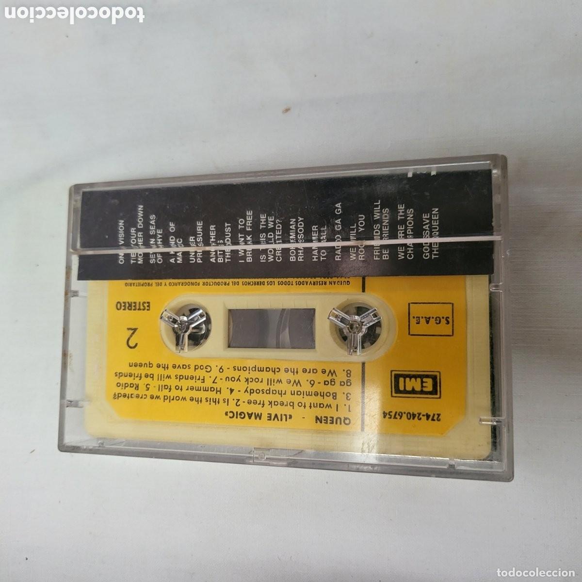 Casetes antiguos: Casete Queen, Live Magic, EMI Odeon, 1986 - Foto 5