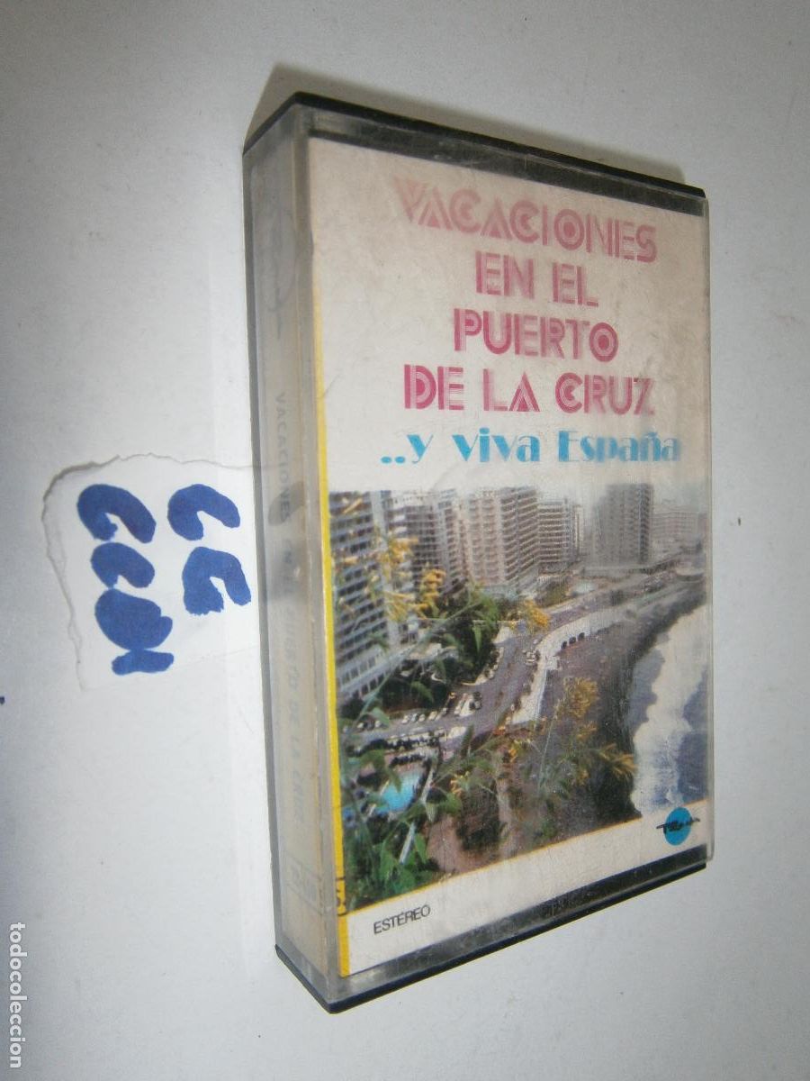 Casetes antiguos: ANTIGUO CASETE - VACACIONES EN EL PUERTO DE LA CRUZ - LOS FABULOSOS TRES PARAGUAYOS