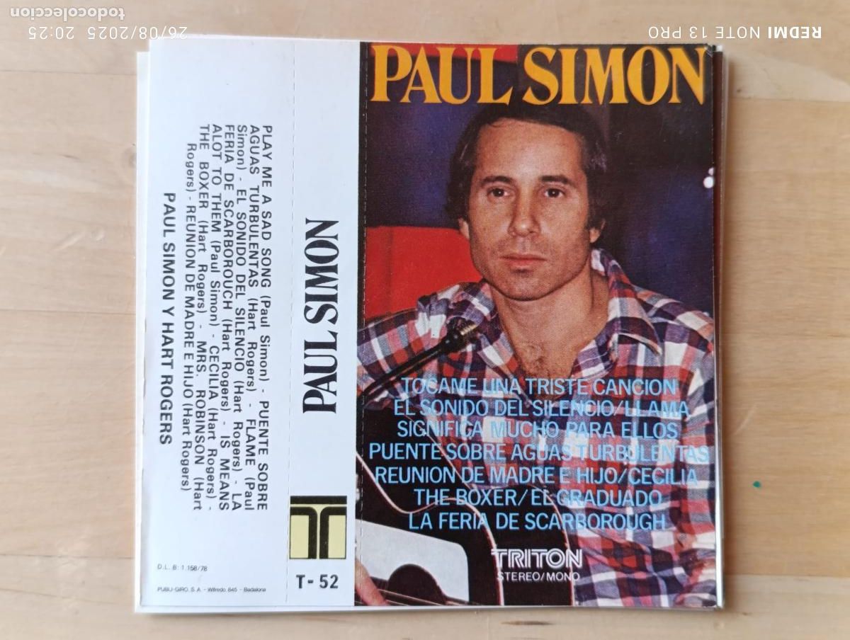 Casetes antiguos: PORTADA CARATULAS DE CASETE A&Ntilde;OS 70-80s CASSETTE.