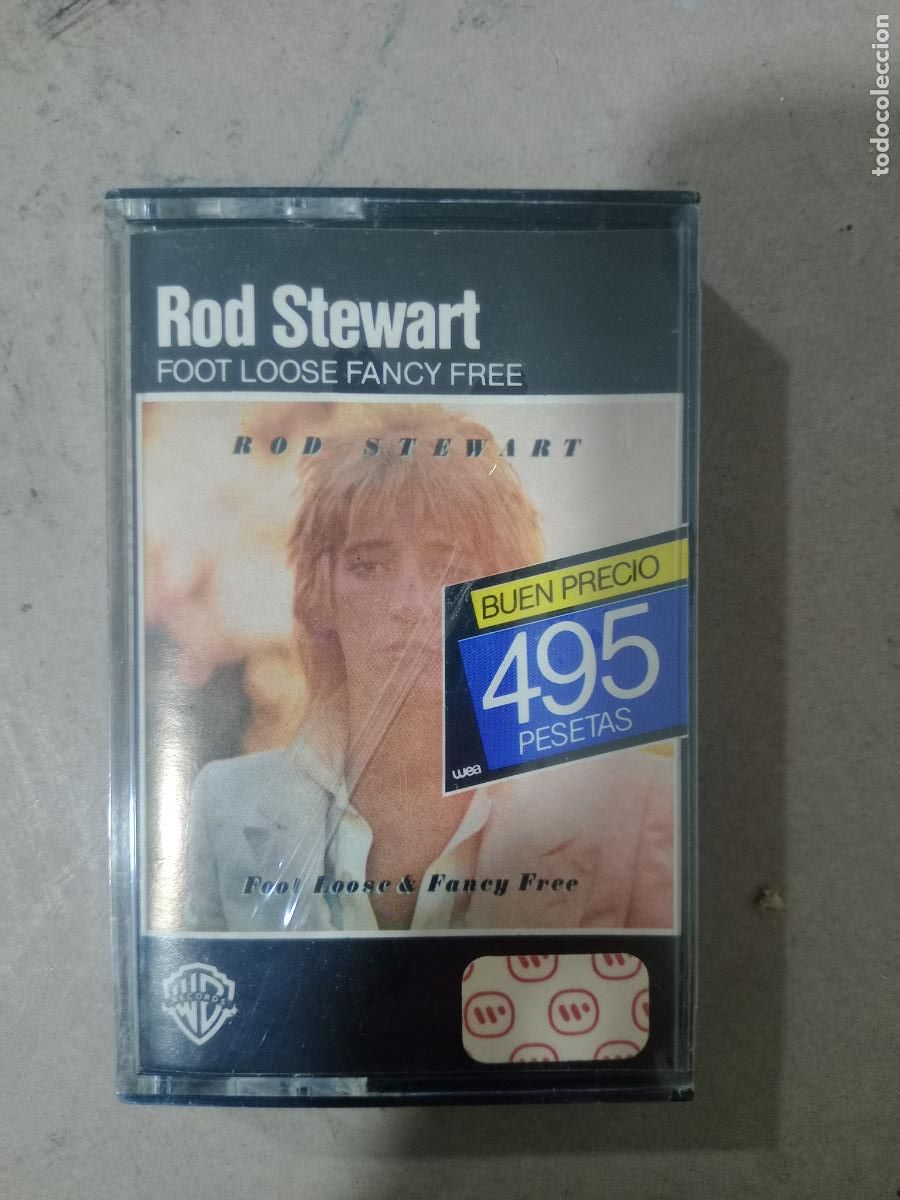 Casetes antiguos: Rod Stewart &ndash; Foot Loose Fancy Free - CASETE WARNER EDICION DE 1982 - BLUES ROCK - PRECINTADO