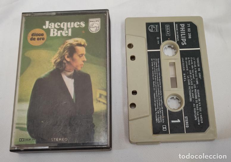 Casetes antiguos: JACQUES BREL, DISCO DE ORO, CINTA DE CASETE, CASSETTE - Foto 1