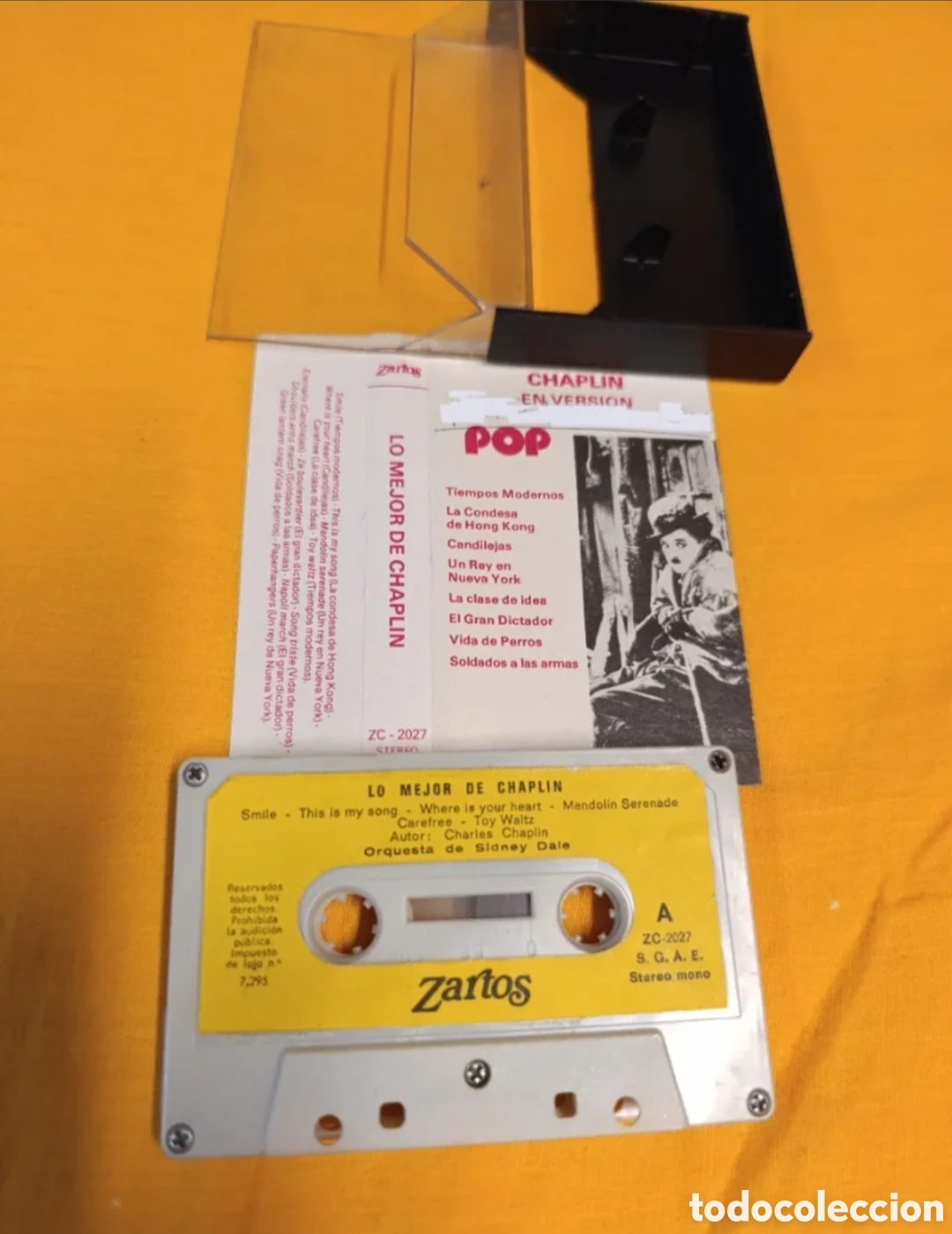 Casetes antiguos: Lo Mejor de Chaplin Versi&oacute;n Pop - Foto 2