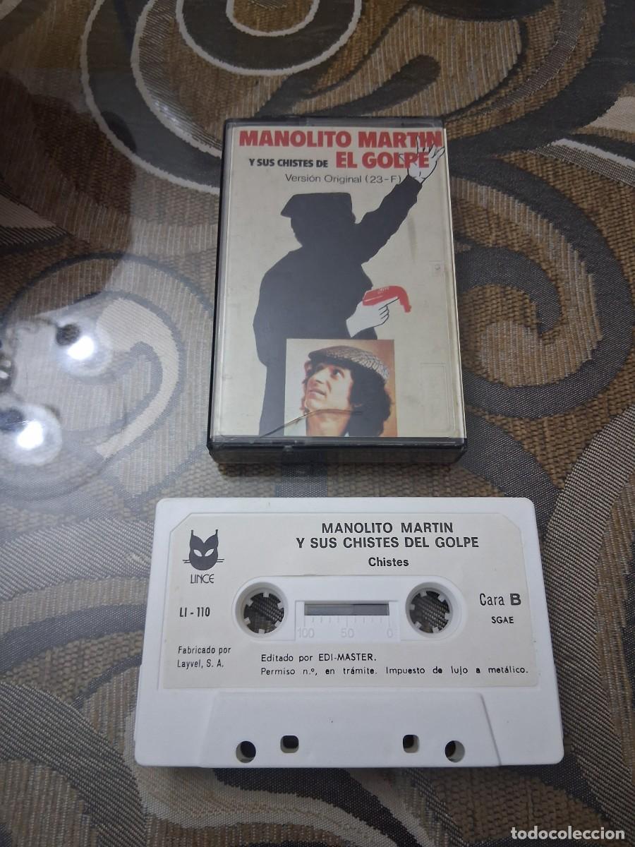 Cassetes antigas: Casete cinta de m&uacute;sica Casete monolito Martin y sus chistes El golpe de estado guardia civil 23 F