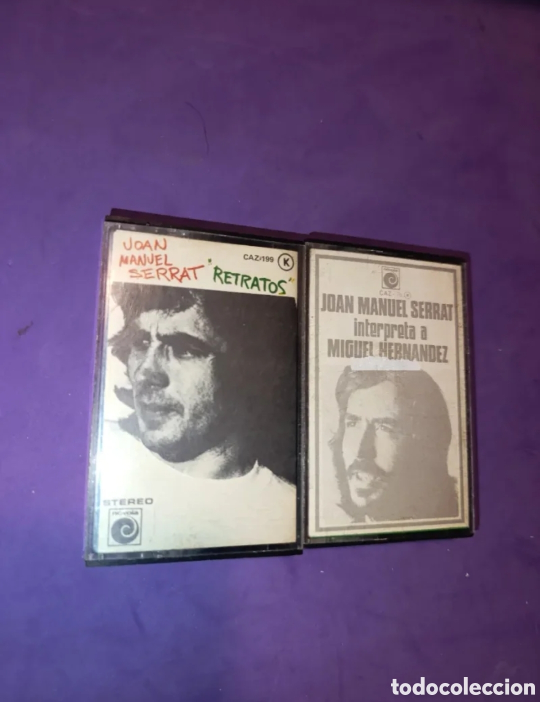 Casetes antiguos: Joan Manuel Serrat &rdquo;Retratos/Interpreta a Miguel Hern&aacute;ndez&rdquo;