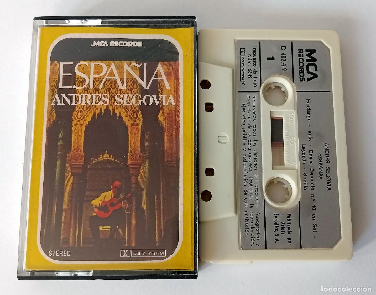 Casetes antiguos: CASSETTE ANDRES SEGOVIA - ESPA&Ntilde;A